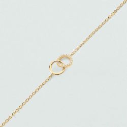 Bracelet femme agatha rondou argent doré 02490032-137-tu - bracelet-argent-femme - edora - 2