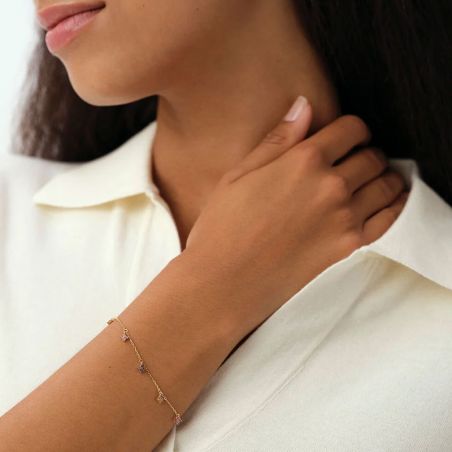 Bracelet jonc femme: jonc en or, jonc argent & or rose femme - bracelet-argent-femme - edora - 2