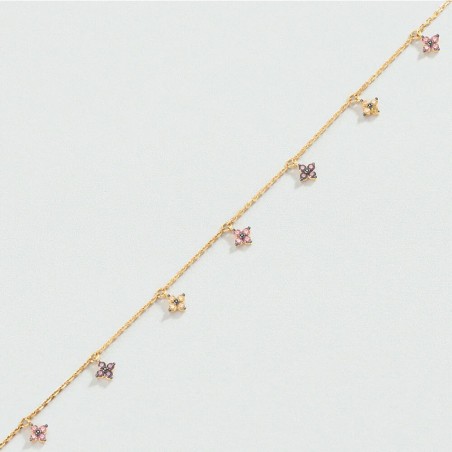 Bracelet femme agatha beloved argent doré rose 02490154-315-tu – bracelet argent femme