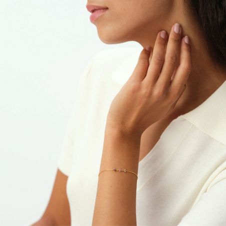 Bracelet jonc femme: jonc en or, jonc argent & or rose femme - bracelet-argent-femme - edora - 2