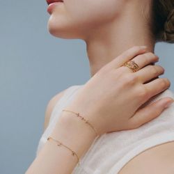 Bracelet femme agatha beloved argent doré 02490153-315-tu - bracelet-argent-femme - edora - 3