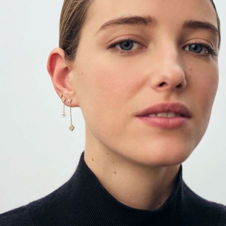 Boucles d’oreilles puce or, argent & clous d’oreille argent, or - boucles-d-oreilles-argent-925- - edora - 2