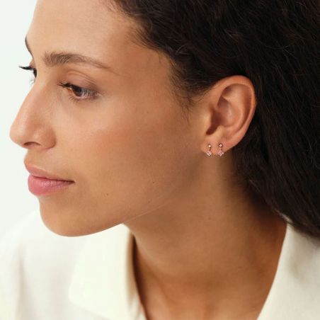 Boucles d’oreilles puce or, argent & clous d’oreille argent, or - boucles-d-oreilles-argent-925- - edora - 2