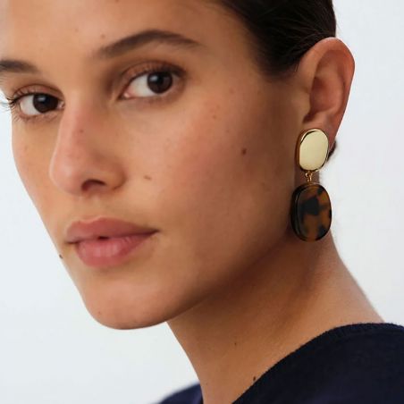 Bijoux agatha: boucles d’oreilles agatha, collier & bague agatha (2) - boucles-d-oreilles-laiton - edora - 2