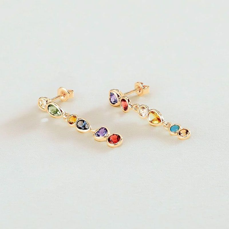 Boucles d'oreilles femme pendantes agatha candy laiton doré 02380606-256-tu - boucles-d-oreilles-laiton - edora