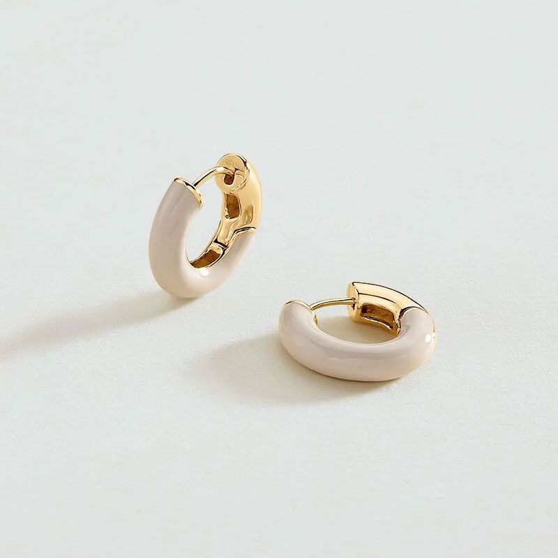 Boucles d'oreilles femme créoles agatha léo acier doré 02370117-094-tu - boucles-d-oreilles-acier - edora