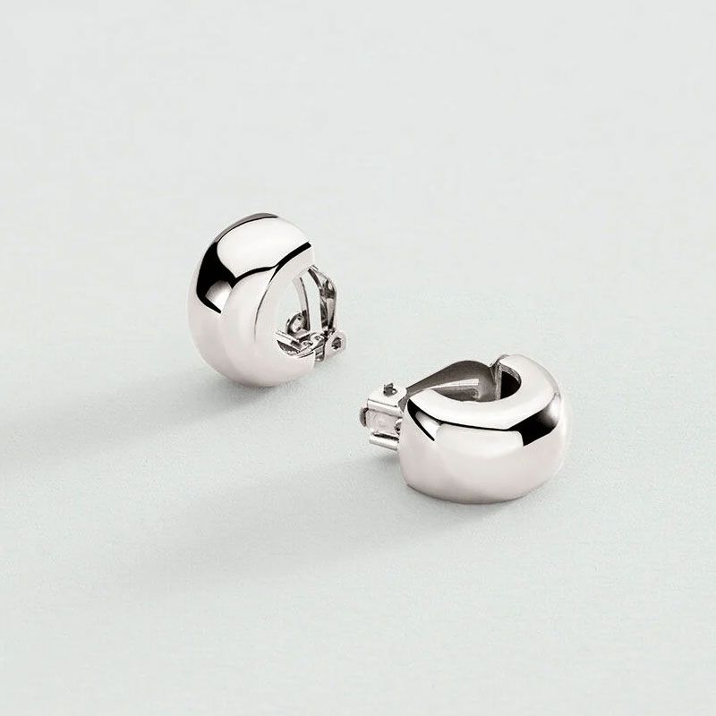 Boucles d'oreilles femme clips agatha grand palais acier argenté 02370829-064-tu - boucles-d-oreilles-acier - edora