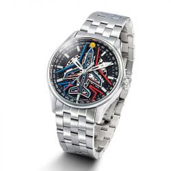 Coffret montre homme automatique patrouille de france edition limitée athos acier 668908 - automatiques - edora - 2