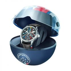 Coffret montre homme automatique patrouille de france edition limitée athos cuir noir 668907 - automatiques - edora - 2