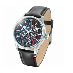 Coffret montre homme automatique patrouille de france edition limitée athos cuir noir 668907 - automatiques - edora - 3