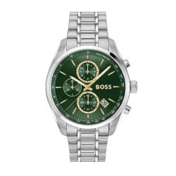 Montre homme chronographe boss grand prix 44 acier argenté 1514266 - chronographes - edora - 0