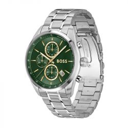 Montre homme chronographe boss grand prix 44 acier argenté 1514266 - chronographes - edora - 2