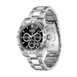 Montre homme chronographe boss hero acier argenté 1514267 - chronographes - edora - 2