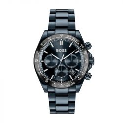 Montre homme chronographe boss hero acier noir 1514270 - chronographes - edora - 0