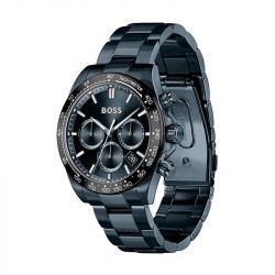 Montre homme chronographe boss hero acier noir 1514270 - chronographes - edora - 2