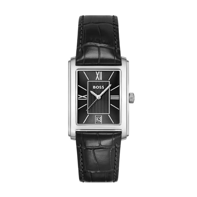 Montre homme analogique boss principle dress cuir noir 1514277 - analogiques - edora