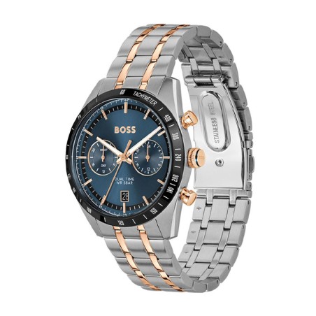 Montre homme chronographe boss tourmaster acier bicolore 1514288 – chronographes