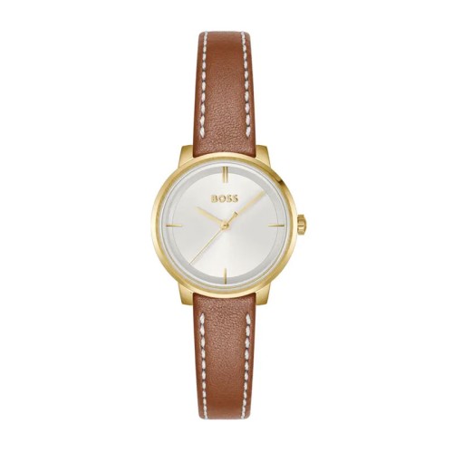 Montre femme BOSS Lucia cuir marron 1502817