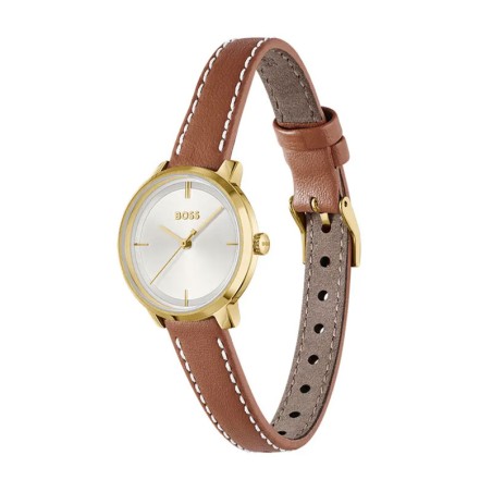 Montre femme boss lucia cuir marron 1502817 – analogiques