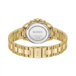 Montre femme chronographe boss alley acier doré 1502829 - analogiques - edora - 2