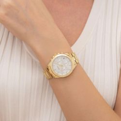 Montre femme chronographe boss alley acier doré 1502829 - analogiques - edora - 3