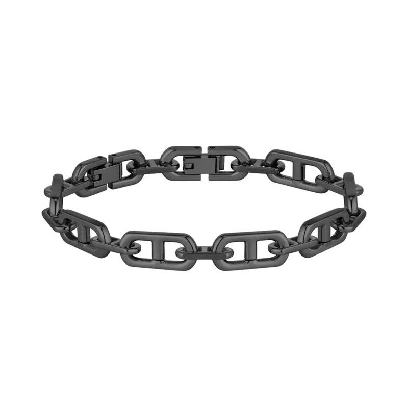 Bracelet homme boss kode chain acier noir 1580728m - bracelets-acier - edora