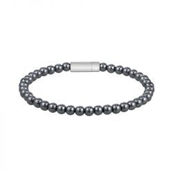 Bracelet homme boss sphere beads acier et hématites 1580790m - beads - edora - 2