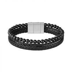 Bracelet homme boss sphere mixed cuir noir 1580786 - bracelet-cuir-homme - edora - 2