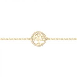 Bracelet femme arbre de vie edora plaqué or et oxydes edo76300204 - bracelets-plaque-or - edora - 2