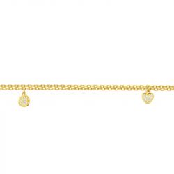 Bracelet femme breloques edora plaqué or et oxydes edo76300183 - bracelets-plaque-or - edora - 1