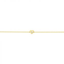 Bracelet femme coeur edora plaqué or et oxydes edo76300161 - bracelets-plaque-or - edora - 1