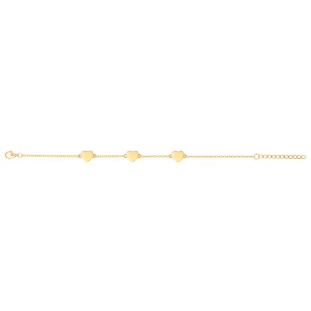 Bracelet femme coeurs edora plaqué or et oxydes edo76300203 – bracelets plaqué or