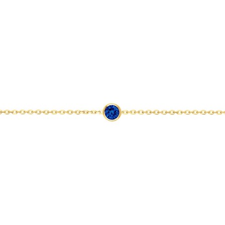 Bracelet femme edora plaqué or et oxyde bleu edo76300177 – bracelets plaqué or