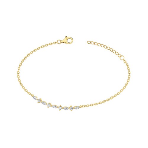 Bracelet femme EDORA plaqué or et oxydes EDO76300187