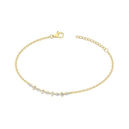 Bracelet femme, homme, or & argent : jonc, gourmette, manchette - bracelets-plaque-or - edora - 1