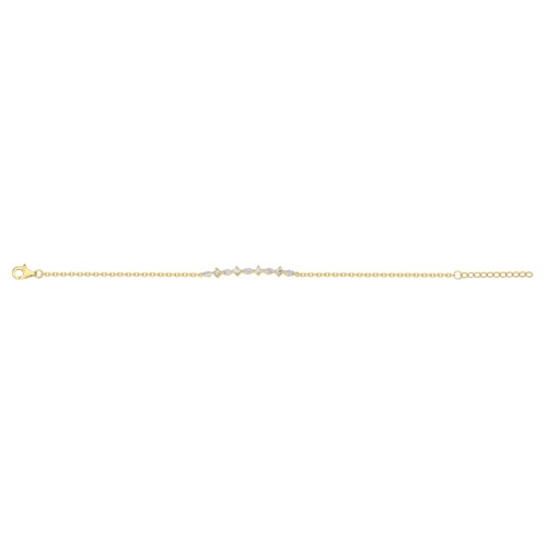 Bracelet femme EDORA plaqué or et oxydes EDO76300187