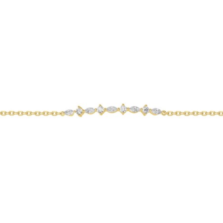 Bracelet femme edora plaqué or et oxydes edo76300187 – bracelets plaqué or