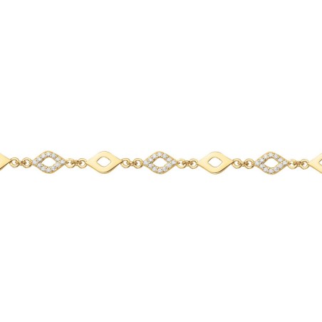 Bracelet femme edora plaqué or et oxydes edo76300237 – bracelets plaqué or