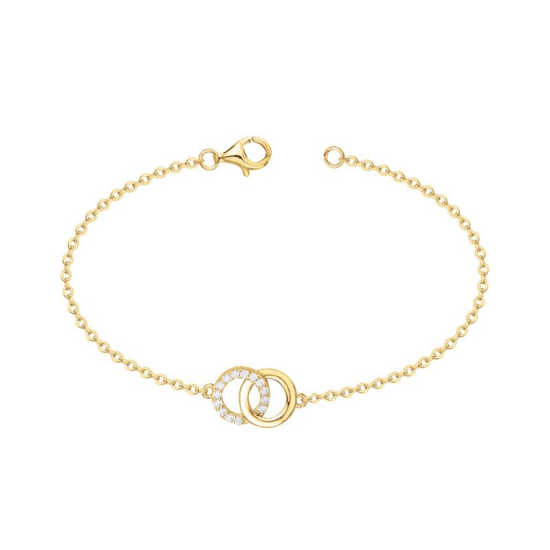 Bracelet femme edora plaqué or et oxydes edo76300242 - bracelets-plaque-or - edora