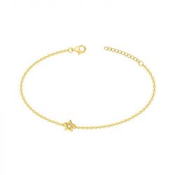 Bracelet femme étoile edora plaqué or et oxydes edo76300163 - bracelets-plaque-or - edora - 0