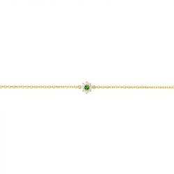 Bracelet femme fleur edora plaqué or et oxydes edo76300154 - bracelets-plaque-or - edora - 2