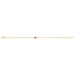 Bracelet femme fleur edora plaqué or et oxydes edo76300155 - bracelets-plaque-or - edora - 1