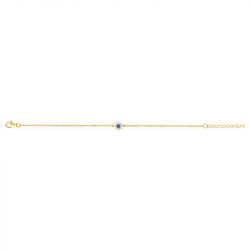 Bracelet femme fleur edora plaqué or et oxydes edo76300156 - bracelets-plaque-or - edora - 1