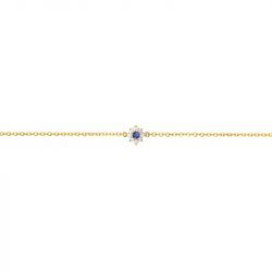 Bracelet femme fleur edora plaqué or et oxydes edo76300156 - bracelets-plaque-or - edora - 2