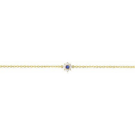 Bracelet femme fleur edora plaqué or et oxydes edo76300156 – bracelets plaqué or