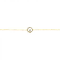 Bracelet femme halo edora plaqué or et oxydes edo76300160 - bracelets-plaque-or - edora - 2