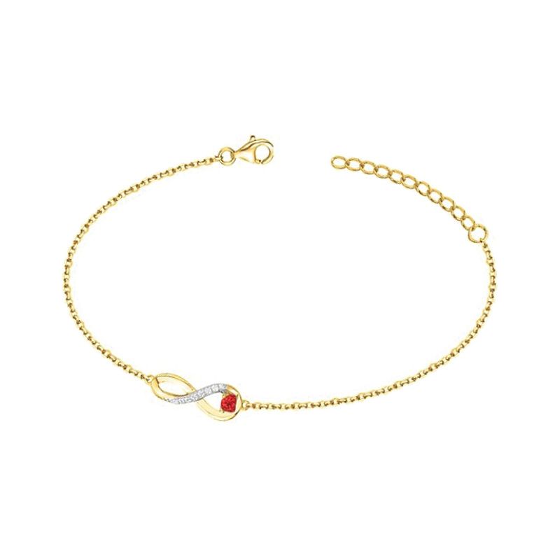 Bracelet femme infini edora plaqué or et oxydes edo76300150 - bracelets-plaque-or - edora