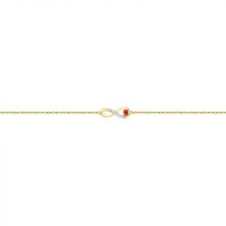 Bracelet femme infini edora plaqué or et oxydes edo76300150 - bracelets-plaque-or - edora - 3