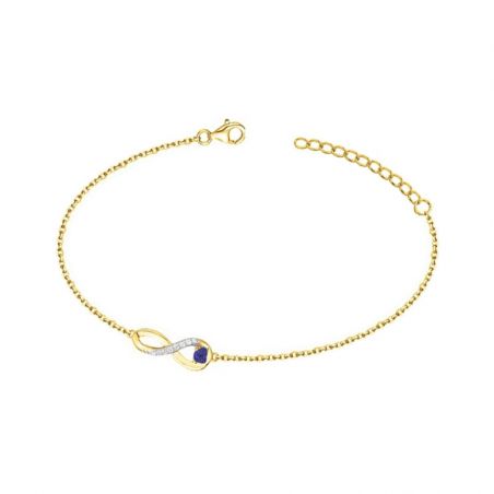 Bracelet or & argent, bracelet plaqué or, bracelet cuir & tissu (2) - bracelets-plaque-or - edora - 1