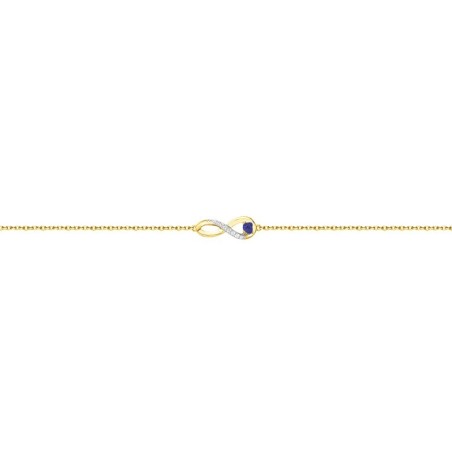 Bracelet femme infini edora plaqué or et oxydes edo76300151 – bracelets plaqué or
